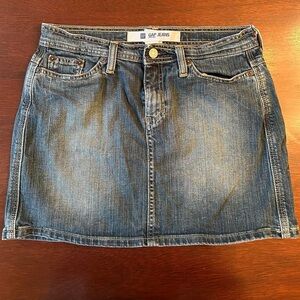 GAP Blue Denim Mini Skirt